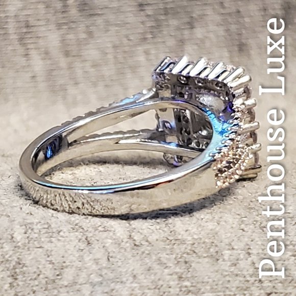 RESTOCKED! Square Double Halo Micro Paved Ring